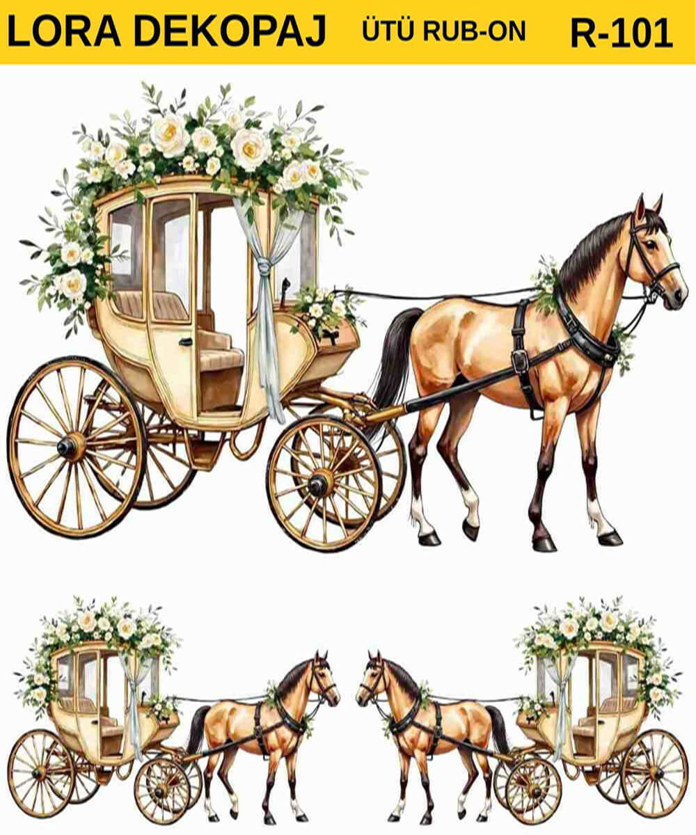 lr-rb- (101) ÜTÜ İLE RUB ON TRANSFER KAĞIDI 30X30 R0101 - Görsel 1