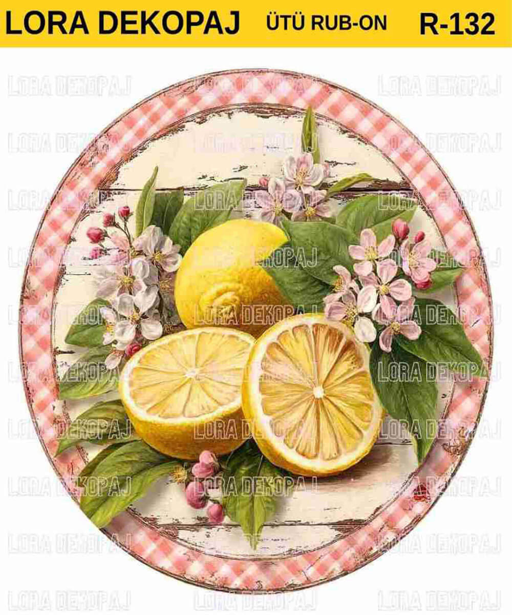 lr-rb- (132) ÜTÜ İLE RUB ON TRANSFER KAĞIDI 30X30 R0132 - Görsel 1