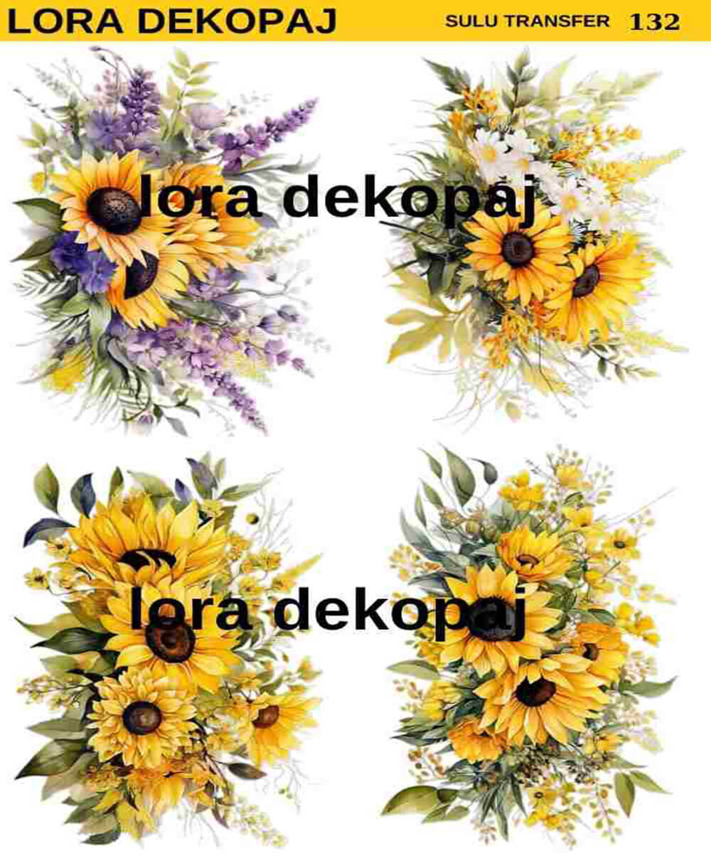 lr-sl- (132) LORA DEKOPAJ SULU TRANSFER KAĞIDI S0132 - Görsel 1