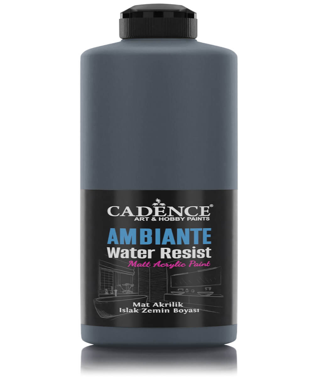 ambiante_AW023_500ml Ambiante Suya Dayanıklı Boya AW-23 Antrasit Siyah 500 ML - Görsel 1