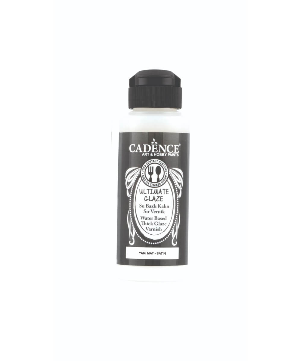 yarımat ulti glaze_ 120 Ultimate Glaze Kalın Sır Vernik YARI MAT 120 ML - Görsel 1