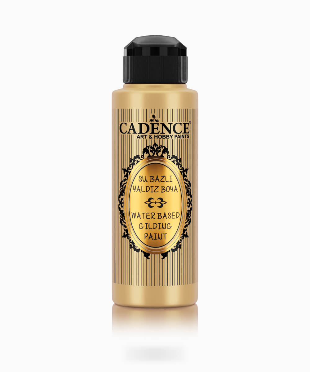 001_subazliyaldiz-100 100 Altın Cadence Su Bazlı Yaldız Boya 120 ML - Görsel 1