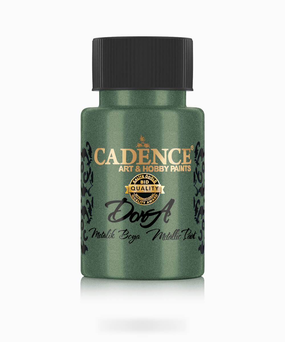 010_dorametalik.0135 135 Cadence Dora Metalik Boya DORA GREEN DORA YEŞİL 50 ML - Görsel 1