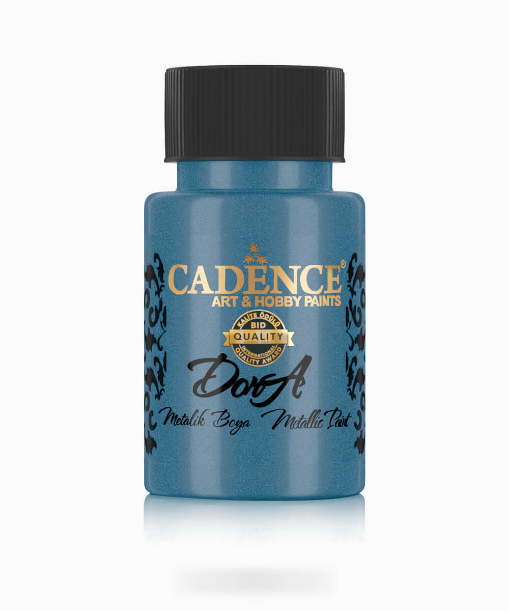 015_dorametalik.0140 140 Cadence Dora Metalik Boya PETROLIUM PETROL 50 ML - Görsel 1