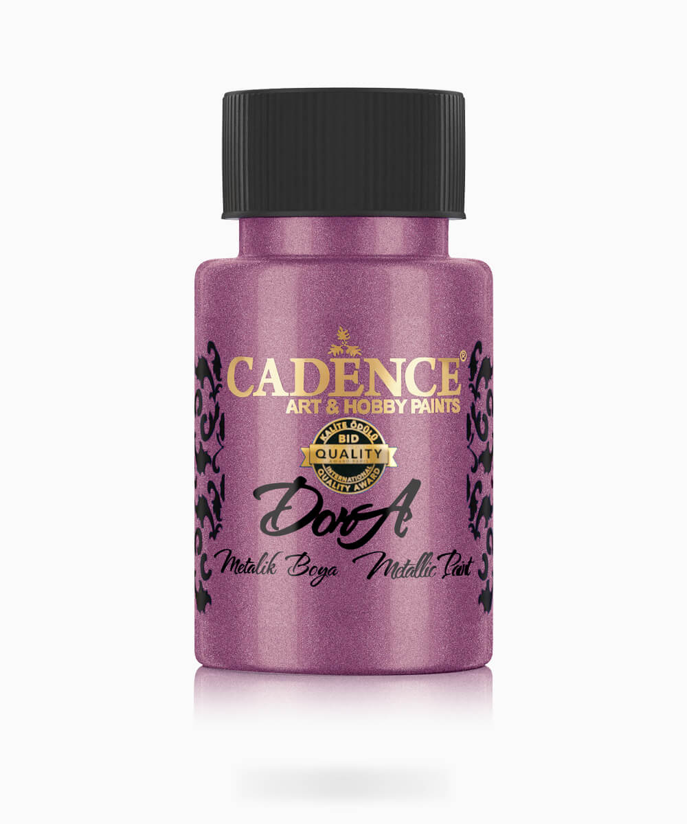 019_dorametalik.0144 144 Cadence Dora Metalik Boya CYLAMEN SİKLAMEN 50 ML - Görsel 1