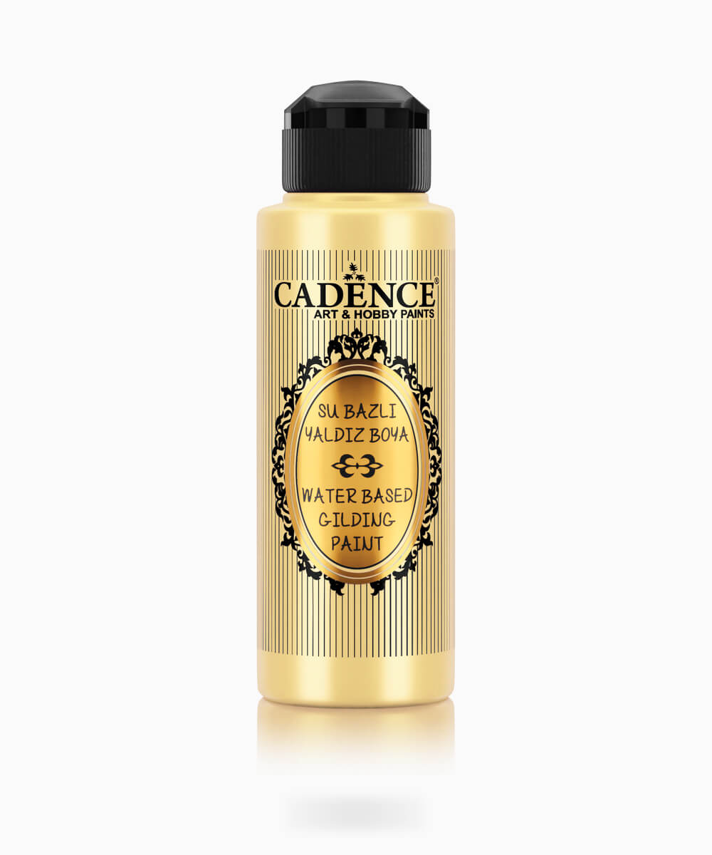 019_subazliyaldiz-120 120 Som Altın Cadence Su Bazlı Yaldız Boya 120 ML - Görsel 1