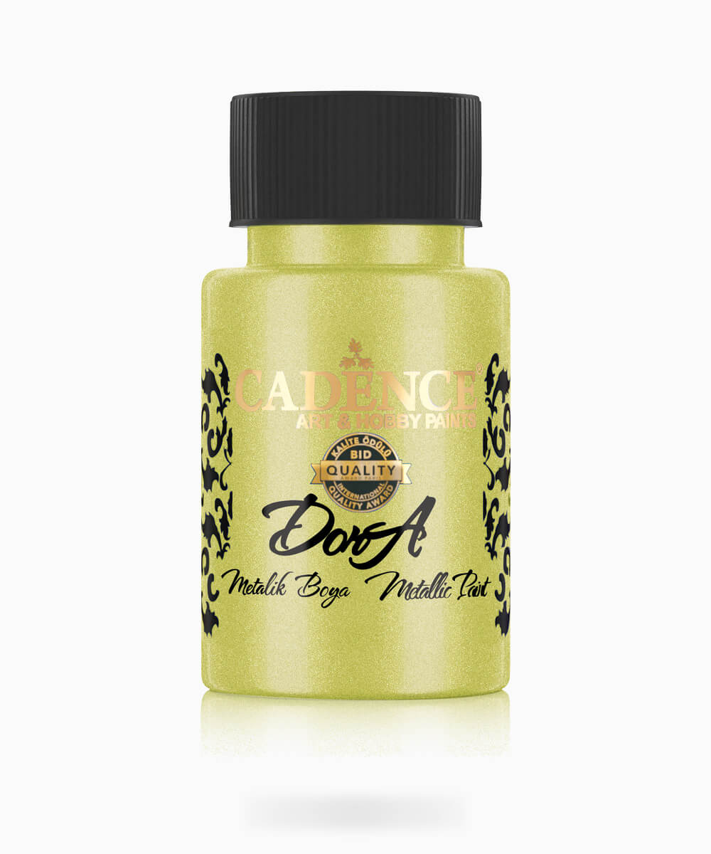 037_dorametalik.0162 162 Cadence Dora Metalik Boya CHARTEUSE AÇIK YEŞİL 50 ML - Görsel 1