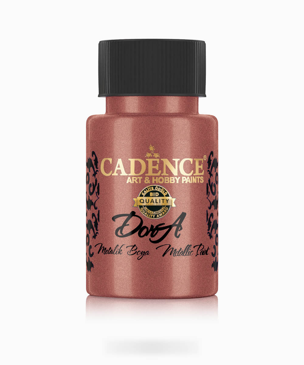 049_dorametalik.0174 174 Cadence Dora Metalik Boya ANTIQUE COPPER ANTİK BAKIR 50 ML - Görsel 1