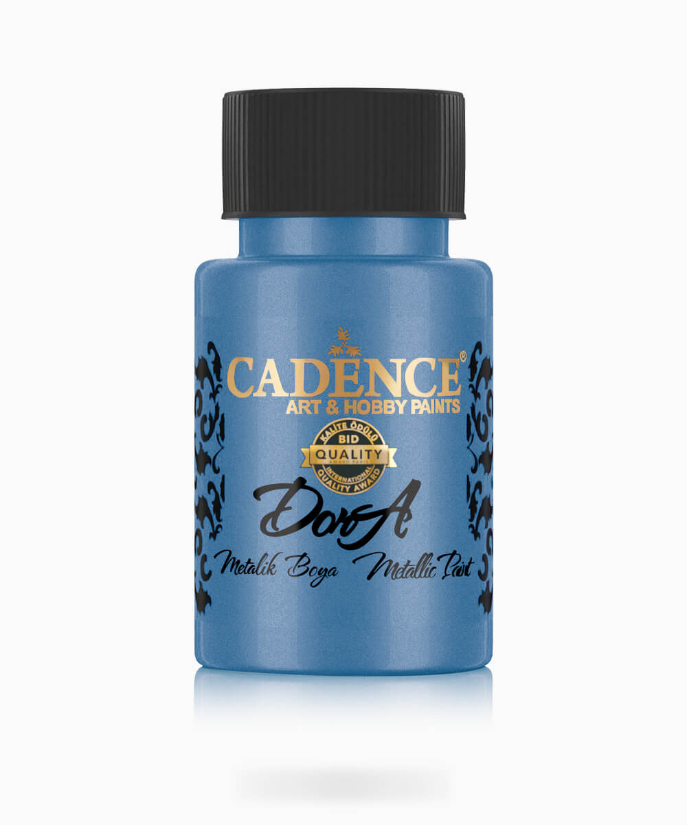 056_dorametalik.0181 181 Cadence Dora Metalik Boya TIDAL BLUE GELGIT MAVİSİ 50 ML - Görsel 1