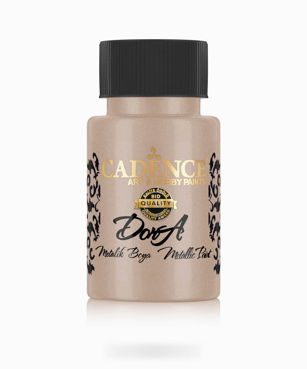 059_dorametalik.0184 184 Cadence Dora Metalik Boya LIGHT BROWN AÇIK KAHVE 50 ML - Görsel 1