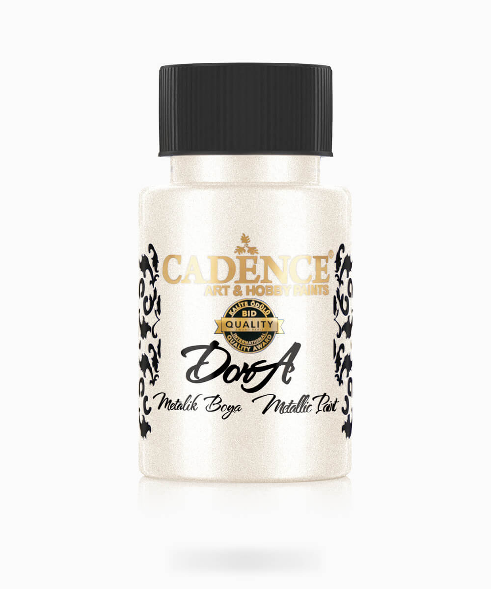 072_dorametalik.0197 197 Cadence Dora Metalik Boya CLOTTED CREAM KOYU KREM 50 ML - Görsel 1