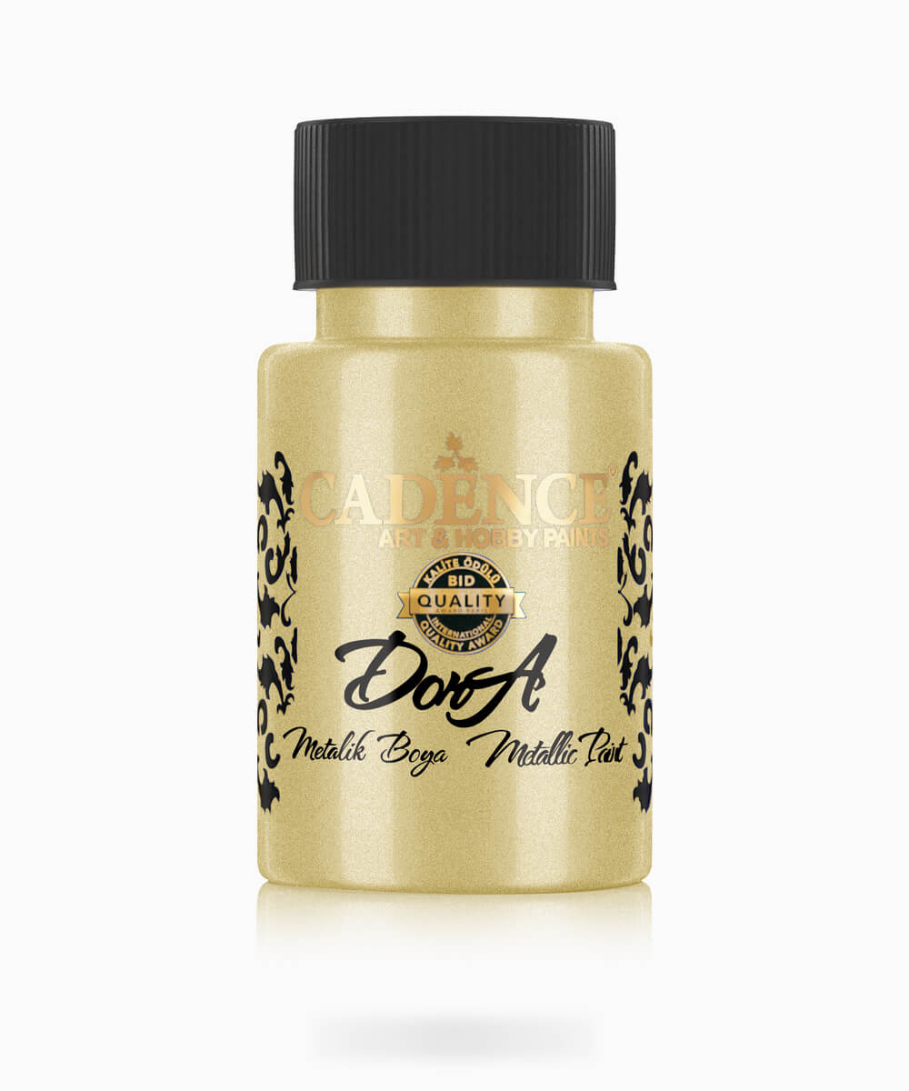 075_dorametalik.0200 200 Cadence Dora Metalik Boya BANANA YELLOW MUZ SARISI 50 ML - Görsel 1