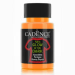 Turuncu Cadence Karanlıkta Parlayan Kumaş Boyası 50 ML